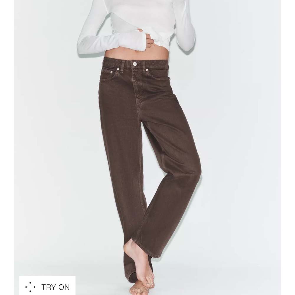 Zara TRF Mom Fit High-Waist Jeans